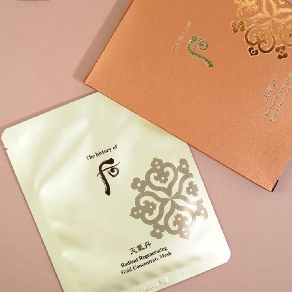 The History of Whoo Cheongidan Radiant Regenerating Gold Concentrate Mask 6ea